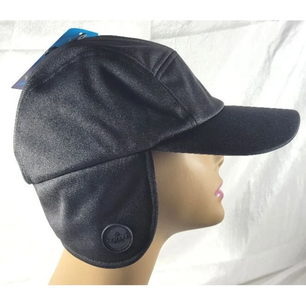 Isotoner Baseball Cap Hat with Neck Guard -‎ Black - Product Sample